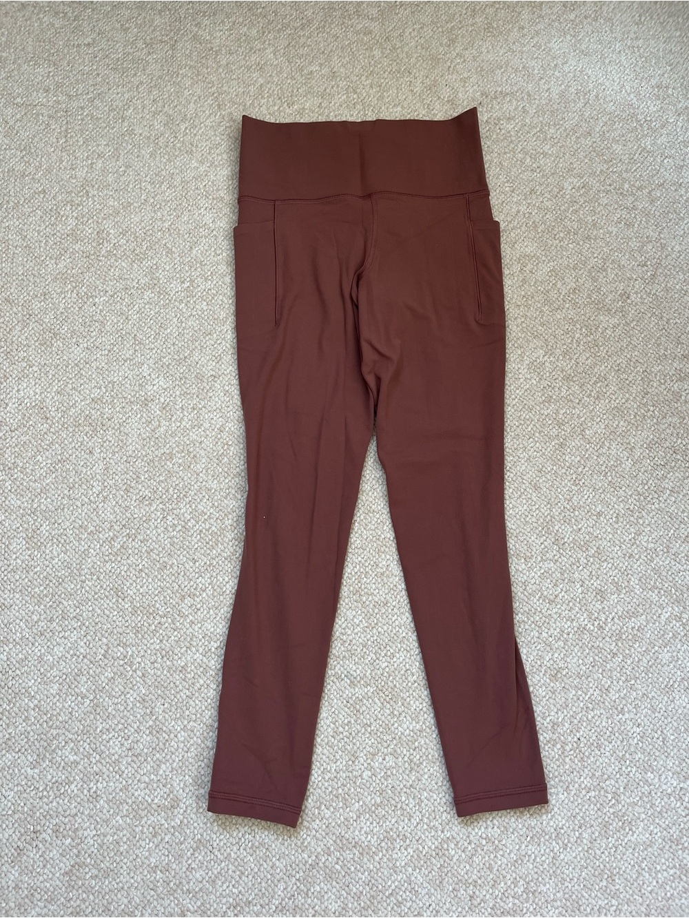 Athleta Salutation Stash Pocket leggings Dusty Mauve Brown